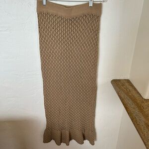 Cover Up Midi/Maxi Crocheted Midi Skirt Sz 10-12